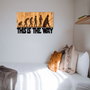Wallity Evrim Accesorio Decorativo de Pared Negro y Nogal
